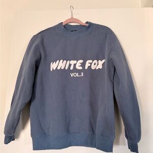White Fox Boutique Blue Sweatshirt